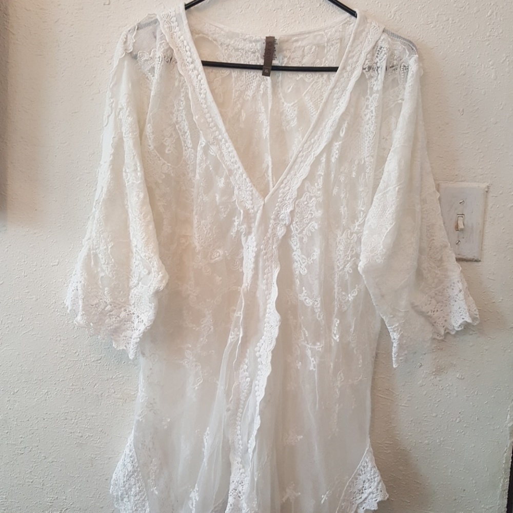 White romantic blouse